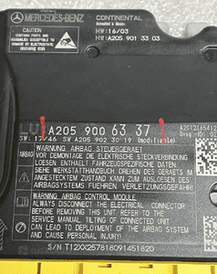 SENSOR PODUSZEK AIRBAG MERCEDES W205 A2059006337 3