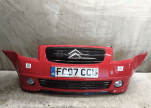 Zderzak przód przedni citroen C2 kkn czerwony lift fl halogeny 1