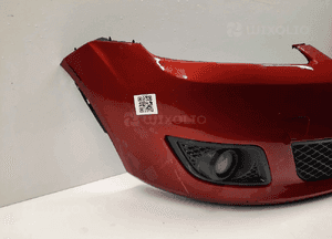 Zderzak przód przedni ford fiesta MK6 vi lift fl T5 rudy pomarańczowy halogeny 6