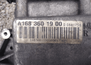 Skrzynia biegów mercedes a klasa w 168 1.7 dci a 1683601900 5