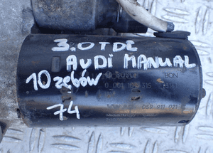 Rozrusznik audi vw 3.0TDI 10 zębów 059911021C radom 2