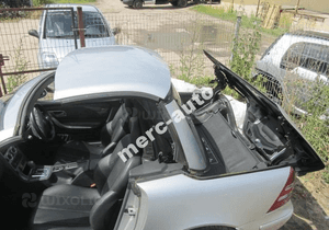 mercedes slk 170 cabrio dach szyba slupek zawias 2