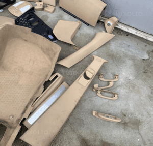 mercedes ml gl 164 uszczelki plastiki beżowe beż osłona słupek 6