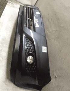 Zderzak przód przedni opel astra h 3 iii lift fl Z155 szary grafitowy halogeny 4