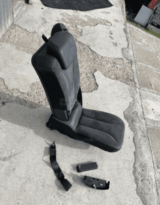 MERCEDES R 251  fotel tyl skora +  alcantara  czarna skóra idealny drugiego rzędu wąski 6