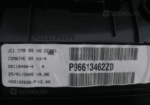 Citroen C4 C 4 zegar licznik 1.6 hdi P96631954ZD P96613462ZD 3