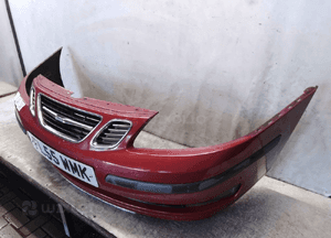 Zderzak przód przedni do saab 93 9-3 bordo bordowy halogeny 4