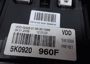 ZEGAR LICZNIK 5K0920960F VW GOLF VI 14 TSI 2