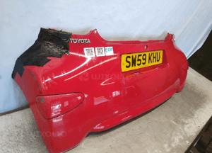 Zderzak tył tylny toyota aygo i 1 3P0 czerwony 3