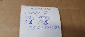 Mikrostyk drzwi przesuwnych prawy lewy Opel Vivaro B Trafic III 252167749R 12