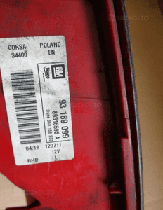Lampa lewa tył opel corsa d 3 drzwi 6