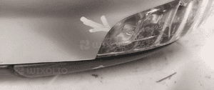 Lusterko elektryczne volvo C30 lewe 8PIN chrom !uszkodzony migacz! 3