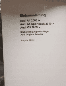 Komplet uchwytu do tabletu RSE Audi 8R0051700A 4