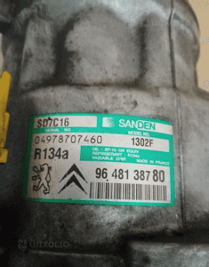 Sprezarka Klimatyzacji Kompresor citroen c5 c4 peugeot 407 9648138780 3