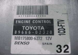 Toyota Corolla Verso 2.0 D4D 1CD komputer silnika