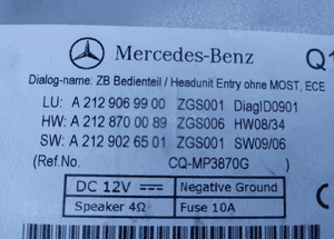 MERCEDES E 212 207 c 204 Comand radio zmieniarka NTG 4.5 nawigacja 19