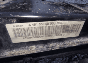 SMART FORTWO BELKA ZAWIESZENIA TYLNA 3