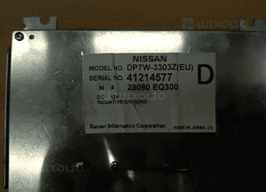 Nissan Murano I Z50 radio BOSE navi navigacja wyświetlacz monitor PN2736N DP7W-3303Z 7