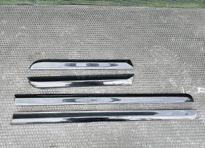 Listwa Listwy Drzwi S-Line Dolne Komplet Czarne LZ9Y Audi A4 B6 B7 Oryginalne 1
