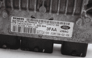 FORD Fiesta, Fusion 1.4 TDCI sterownik silnika komputer 7S61-12A650-BA SID804 4