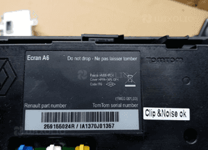 NAVI nawigacja Tomtom wyświetlacz pilot moduł Renault Clio III 259155024R 280380655R 11