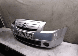 Zderzak przód przedni do citroen C2 grill kod kolor ezrc srebrny 3
