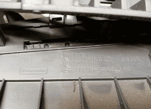 Kratka nawiewu powietrza środkowa Renault Megane II 2 A1007021 A1007049 5