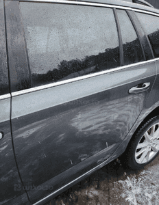 Skoda octavia iii drzwi tyl tylne lewe w kolor oryginał lakier LF7Y 2