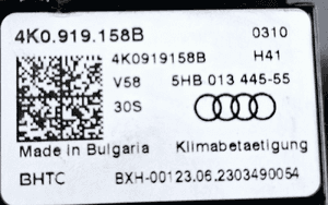 Audi A6 C8 A7 Panel KLIMATYZACJI TYŁ 4K0919158B 6