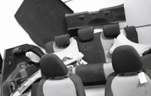 Toyota Yaris III 5 drzwiowy fotele kanapa wnętrze przekładka 3