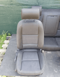 Fotele Fotel Kanapa Nieskladana Welur Czarne Soul Podlokietnik Audi A4 B6 Sedan Komplet 18