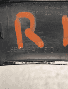Land rover defender L663 listwa nakładka błotnika prawa lewa przód przednia oryginał 11
