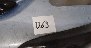 Zderzak przod przedni do honda jazz ii 2 B528M błękitny 2