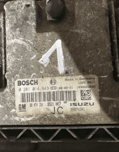 Sterownik silnika komputer opel astra iii 3 h 1.7 cdti 0281014643 98074154 2