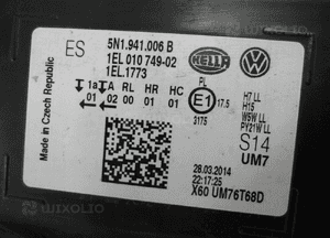 Vw tiguan 5N1 lift lampa prawa przednia przód 7