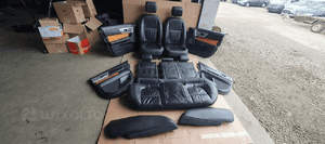 Fotele komplet kanapa skóra elektryczne boczki Jaguar XF X250 1