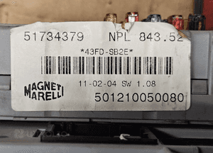 Lancia Ypsilon 2 II moduł sterownik 51734379 2