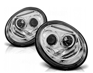 Lampy vw new beetle 98-05 rok ringi led chrom 1