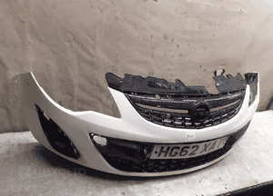 @ ZDERZAK PRZÓD PRZEDNI OPEL CORSA D LIFT FL BIAŁY Y474 3