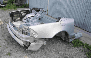 Cwiartka błotnik prawy lewy mercedes sl R230 kolor 744 5