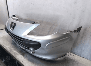 Zderzak przód przedni peugeot 307 lift fl ezrc srebrny uszkodzony ! 2