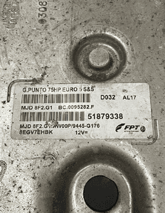 KOMPUTER SILNIKA FIAT GRANDE PUNTO 51879338 ORG FV 2