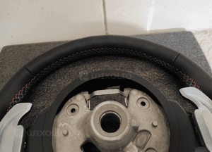 Bmw F10 F11 F20 F30 kierownica multifunkcyjna airbag skóra łopatki niebiesko czerwona nić nowa 14