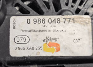 Fiat  Punto Doblo  Lancia Ypsilon 1.3 JTD Mjet alternator 90A 3