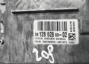 WYŚWIETLACZ EKRAN MONITOR NAWIGACJI PEUGEOT 208 I 9812862880 2012-2019 5