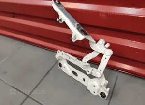 Bmw 7 F01 F02 zawiasy zawias maski lewy prawy biały komplet oryginał bdb 3
