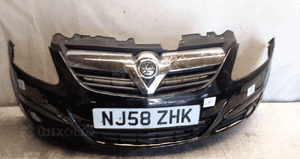 Zderzak przód przedni opel corsa d Z20R czarny halogeny 1
