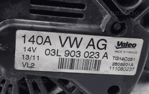 ALTERNATOR VW PASSAT 1,6 TDI DCX 140A 03L903023A 4