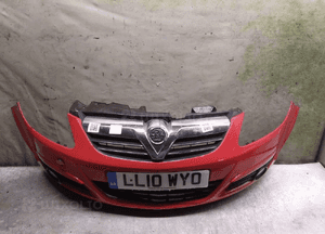 Zderzak przód przedni do opel corsa d Z547 czerwony 1
