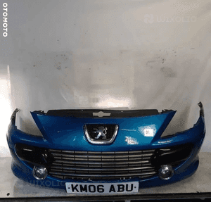 Zderzak przód przedni do peugeot 307 lift fl kmf kmfd niebieski halogeny 5